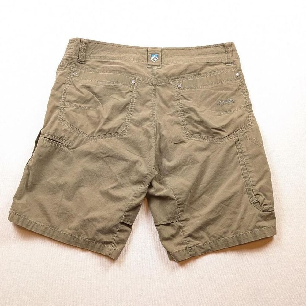 Kuhl Olive Brown Active Wear Shorts Gorpcore Hiking Shorts Size 33 (34 Actual) - Picture 5 of 8